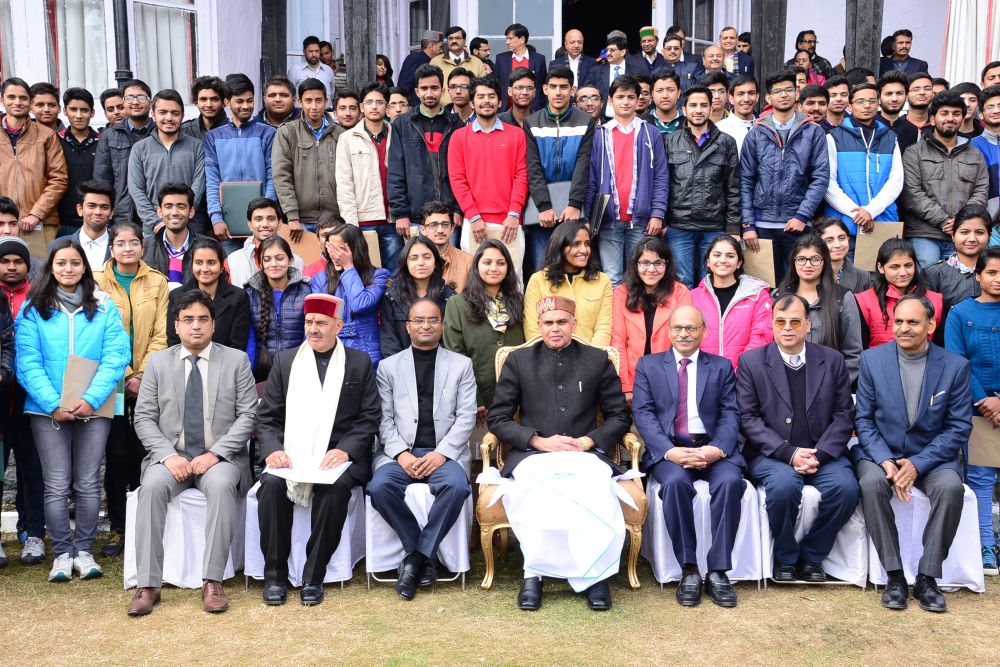 The News Himachal Governor awarded merit scholarships to 100 students